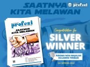 Grafis tabloid profesi raih penghargaan Silver Winner kategori Persma Non-Majalah Terbaik Sulawesi di ISPRIMA 2022, (Foto: Ahmad Husen).