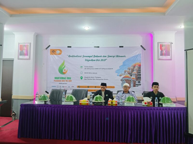 Suasana pembukaan Muktamar XXIV Pusdamm FBS UNM, (Foto: Firmansyah.)