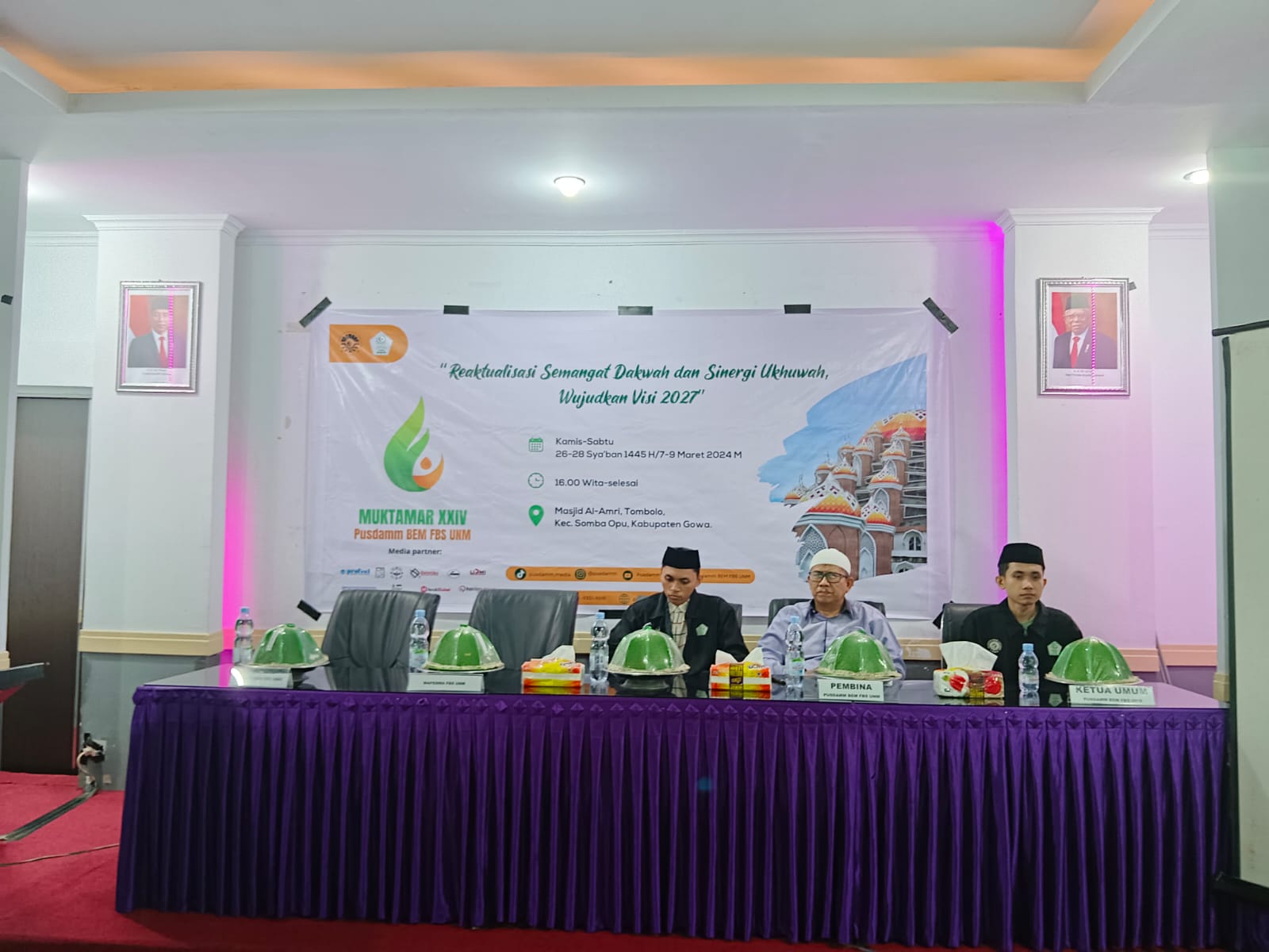 Suasana pembukaan Muktamar XXIV Pusdamm FBS UNM, (Foto: Firmansyah.)