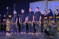 Suasana paduan suara inagurasi 23 Himposep FE UNM, (Foto: Ist.)