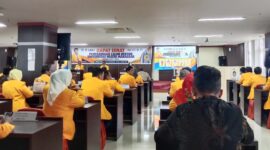 Suasana Rapat Senat Tertutup Pemilihan Rektor UNM, (Foto: Elsa Amelia)
