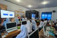 Potret saat pelatihan sedang berlangsung di SMA Negeri 5 Takalar, (Foto:Ist.)