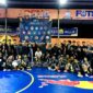 Foto bersama setelah kemenangan tim futsal Teknik Elektro UNM, (Foto: Ist.)