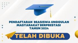 Pamflet Pendaftaran Beasiswa Unggulan Masyarakat Berprestasi 2024. (Foto: Int.)