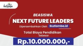 Pamflet Beasiswa Next Future Leaders, (Foto: Int.)