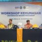 Potret Workshop Kehumasan UNM dari depan, (Foto: Ist.)