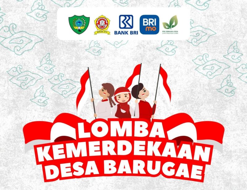 Poster lomba kemerdekaan di Desa Barugae, (Foto: ist)