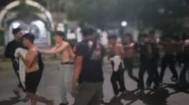 Mahasiswa saat digiring oleh anggota kepolisian, (Foto: Dok. Profesi)