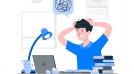 Ilustrasi stress mahasiswa menghadapi banyaknya deadline tugas, (Foto: int.)