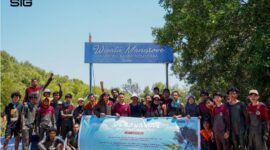 Foto bersama di Kawasan Bahari Desa Wisata Untia, Kota Makassar, (Foto:Ist)
