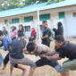Lomba tarik tambanf yang diadakan Hima PLS UNM, (Foto: Elsa Amelia.)
