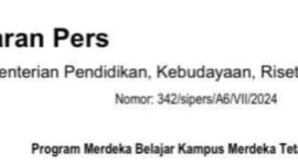 Siaran pers program merdeka belajar kampus merdeka, (Foto: Ist.)