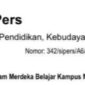 Siaran pers program merdeka belajar kampus merdeka, (Foto: Ist.)
