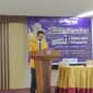 Syahruddin saat membuka kegiatan Sekolah Kebangsaan, (Foto: Angnis Arimayanti.)