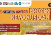 Poster pendaftaran proyek kemanusiaan MBKM, (Foto:Int.) 