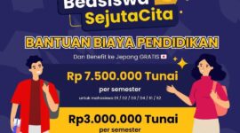Pamflet Pendaftaran Beasiswa SejutaCita, (Foto:Int.)