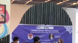 pelaksanaan shareing session tentang musik laggam, (Foto: Ist.)