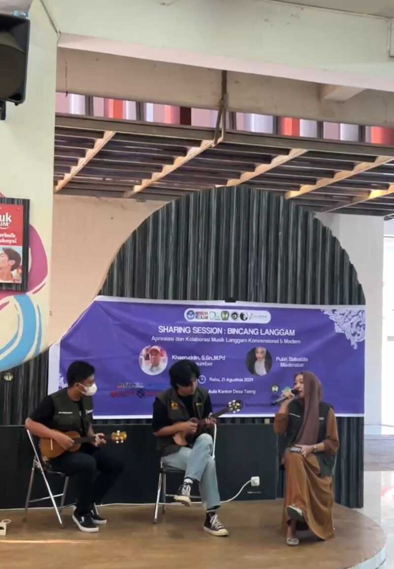 pelaksanaan shareing session tentang musik laggam, (Foto: Ist.)