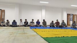 Foto kegiatan buka puasa bersama yang dihadiri beberapa penganut agama lainnya, (Foto: Ibnu Qayyum Abdullah.)