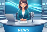 Ilustrasi Seorang News Anchor, (Foto:Int.)