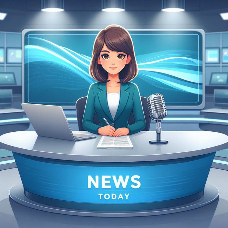 Ilustrasi Seorang News Anchor, (Foto:Int.)
