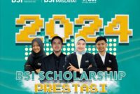 Pamflet BSI Scholarship Prestasi, (Foto:Ist.)