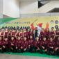 Foto bersama Tim Paduan Suara Mahasiswa (PSM) Pinisi Choir Universitas Negeri makassar (UNM) di lokasi berlangsungnya ajang Pesta Paduan Suara Gerejawi (PESPARAWI), (Foto: Ist.)