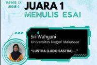 Sri Wahyuni, Mahasiswi FBS Meraih Peringkat Pertama Menulis Essai Tingkat Internasional, (Foto:Int.)