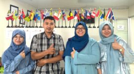 Potret hari terakhir Fatur Rahman di UPT Bahasa UNM, ( Foto: Ist.)