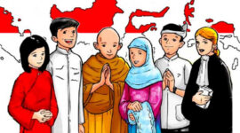 Ilustrasi Berbagai Penganut Agama di Indonesia, (Foto: Int)