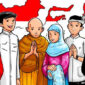 Ilustrasi Berbagai Penganut Agama di Indonesia, (Foto: Int)