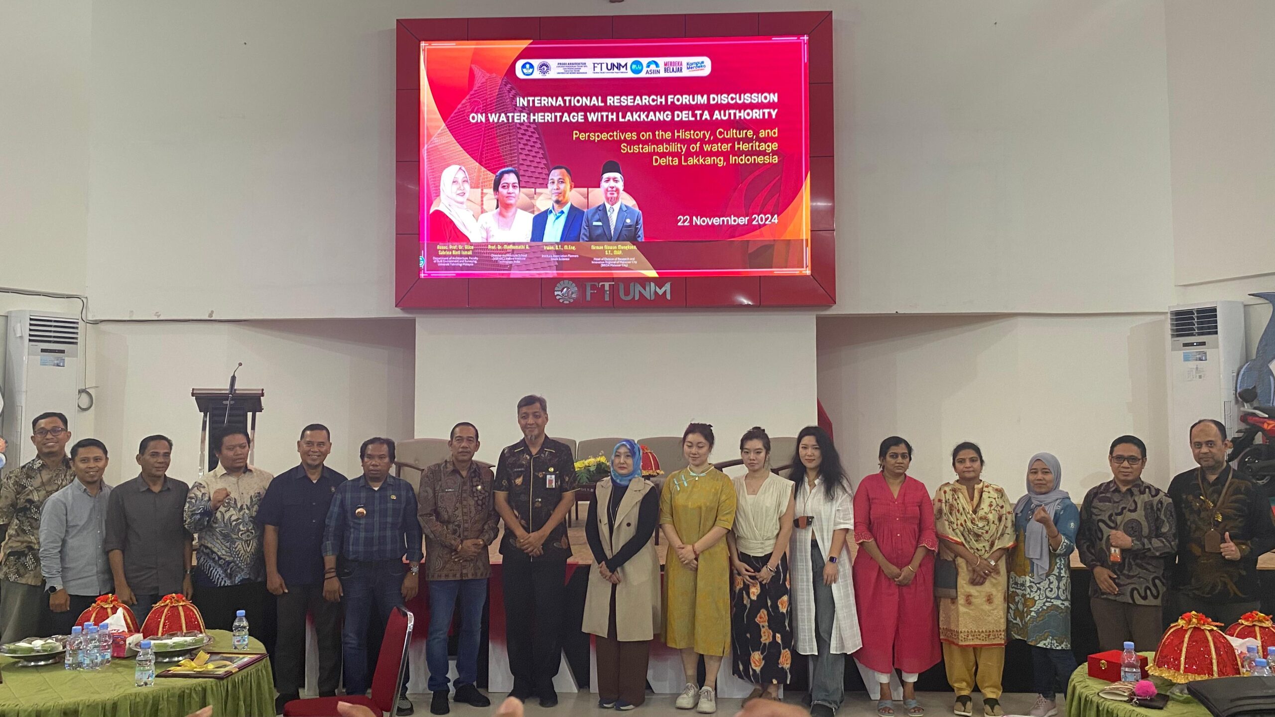 Diskusi Forum Penelitian Internasional dan Proyek Warisan Air di FT UNM, (Foto: Ficka Aulia Khaerunnisa.)