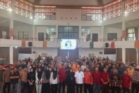 Foto bersama kegiatan kuliah umum Prodi Pendidikan Teknik Bangunan FT UNM, (Foto: Ist.)