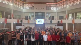 Foto bersama kegiatan kuliah umum Prodi Pendidikan Teknik Bangunan FT UNM, (Foto: Ist.)