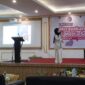 Nur Aeni Alimuddin saat memaparkan materi di Gedung Convention Hall, FIP UNM, (Foto: Florencya Alnisa Christin.)