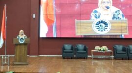 Farida Aryani saat memberi sambutan di acara talkshow inspiratif, (Foto: Angnis Arimayanti.)