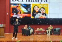 CEO Duta Samudra Indonesia saat memaparkan materi di Talkshow Inspiratif, (Foto: Angnis Arimayanti.)