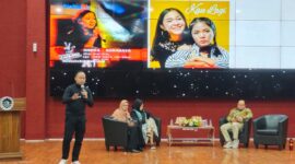 CEO Duta Samudra Indonesia saat memaparkan materi di Talkshow Inspiratif, (Foto: Angnis Arimayanti.)