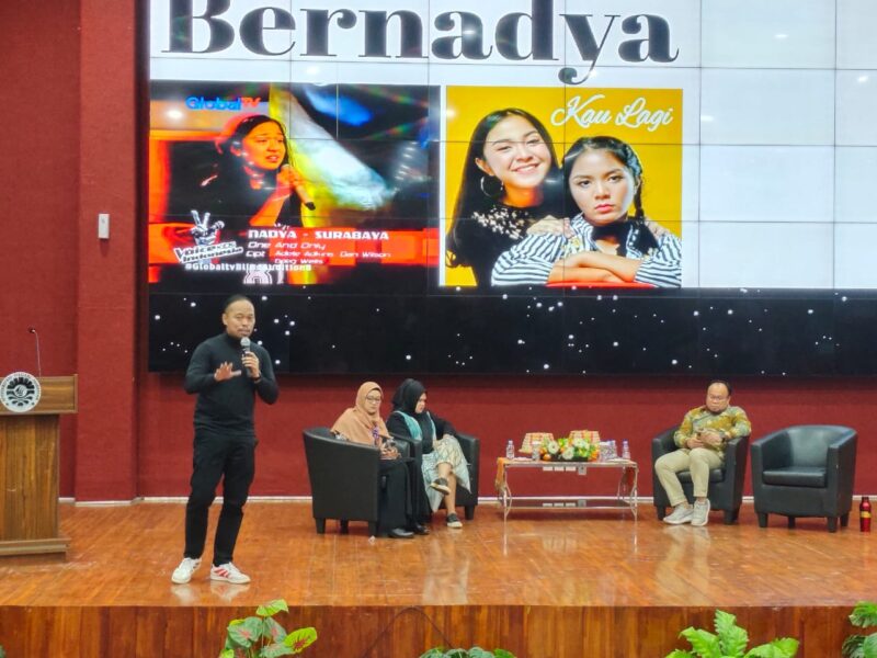CEO Duta Samudra Indonesia saat memaparkan materi di Talkshow Inspiratif, (Foto: Angnis Arimayanti.)