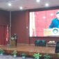 Sambutan Wakil Rektor Bidang Kemahasiswaan dan Alumni Arifin Manggau, (Foto: Muhammad Nasruddin.)