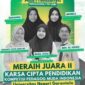 Potret tim mahasiswa FIP UNM yang meraih juara 2 kompetisi karsa cipta pendidikan dalam kompetisi pedagog muda Indonesia, (Foto: Int.)