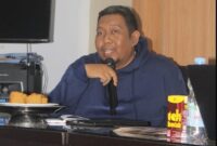 Potret Andi Karman, Demisioner Himaprodi PBSI Saat Diskusi, (Foto: Ibnu Rasul Rahman)