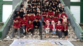 Foto bersama peserta dan penyelenggara kegiatan LK II BEM FEB UNM, (Foto: Ist)