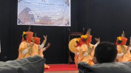 Salah satu rangkaian PENA 2024, Tari Paduppa' (Foto: Rahmadani)