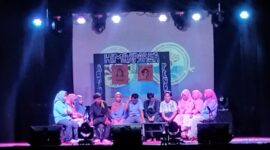 Pertunjukan teater dalam Inaugurasi Jurusan Administrasi Pendidikan, (Foto: Novita Febriyanti)