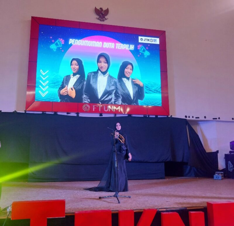 Pengumuman Duta Kampus JTIK FT-UNM yang diadakan di Aula Dekanat FT, (Foto: Nur Fatimah Asrianti A.)