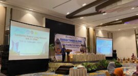 Potret WR 4 Dalam Sambutannya Mewakili Rektor UNM, (Foto: Ficka Aulia Khaerunnisa.)