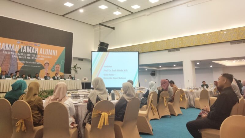 Suasana ramah tamah wisuda periode November 2024 FIP UNM