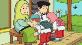 Ilustrasi Adab yang Diterapkan oleh Anak Kepada Orangtua, (Foto: Int)