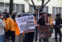 Aksi FIS-H Menggugat: Darurat Transparansi dan Money Practice, (Foto: Insyirah Putri.)